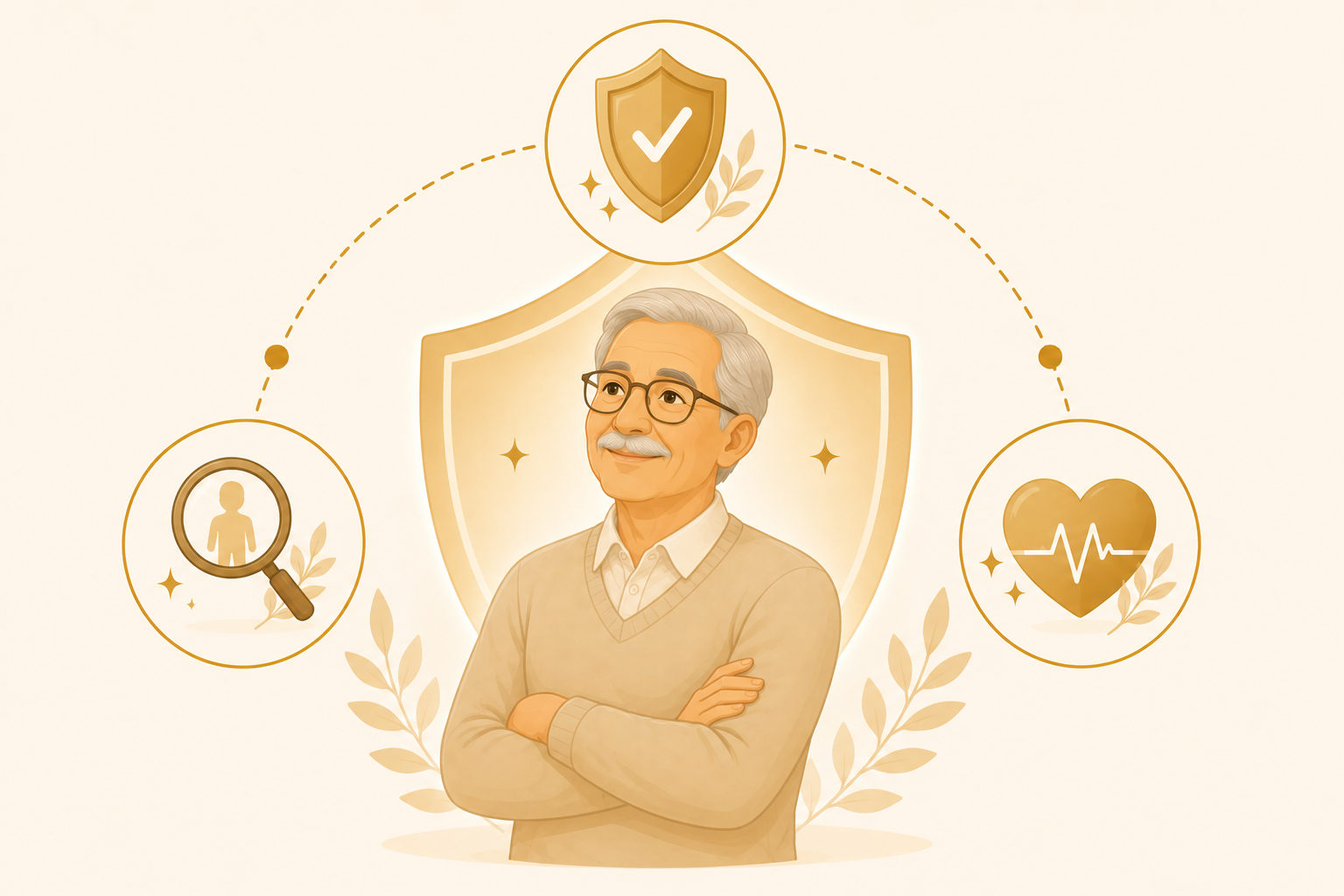 Senior Citizen Health Review information illustration