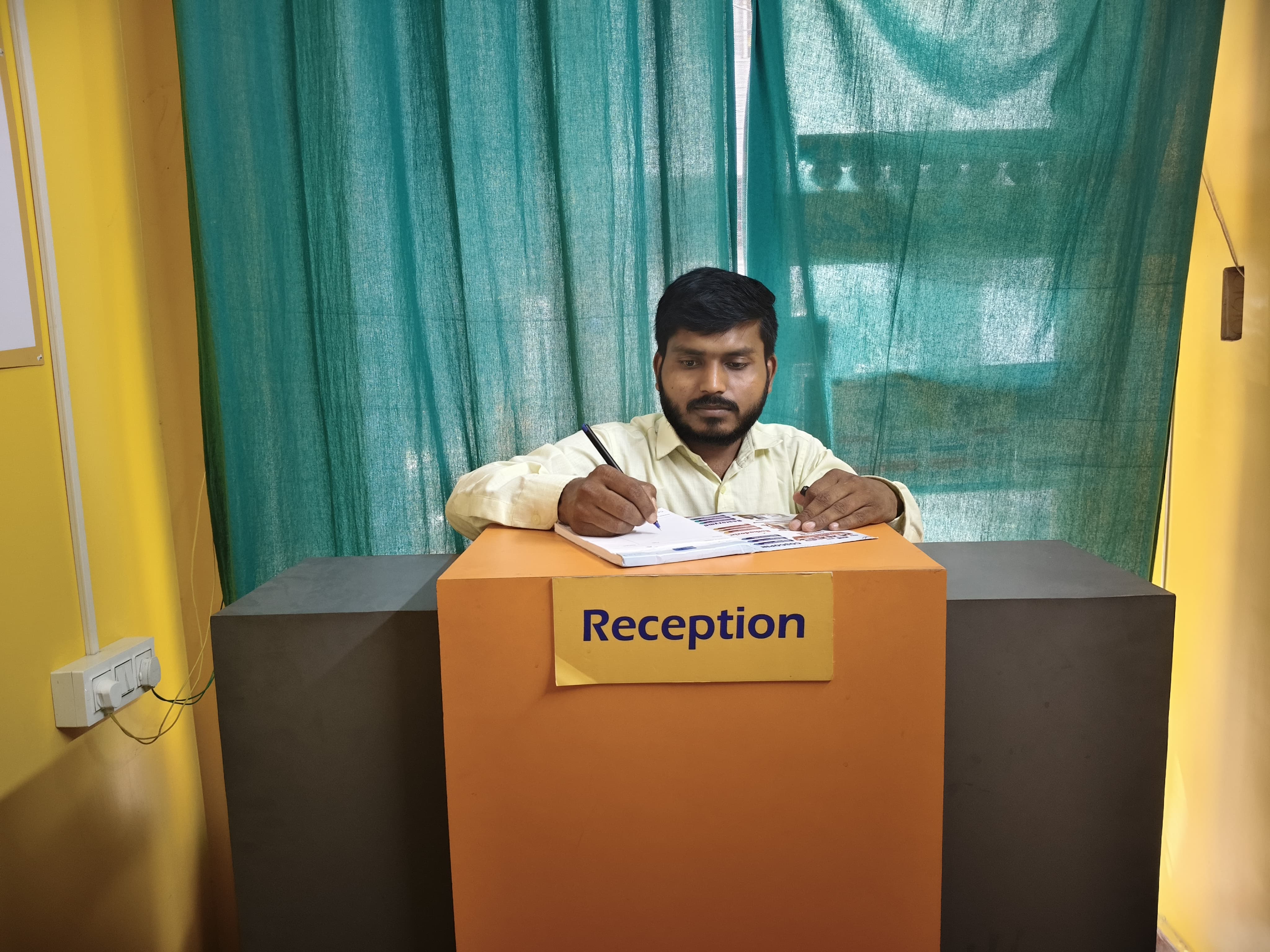 Clinic reception desk
