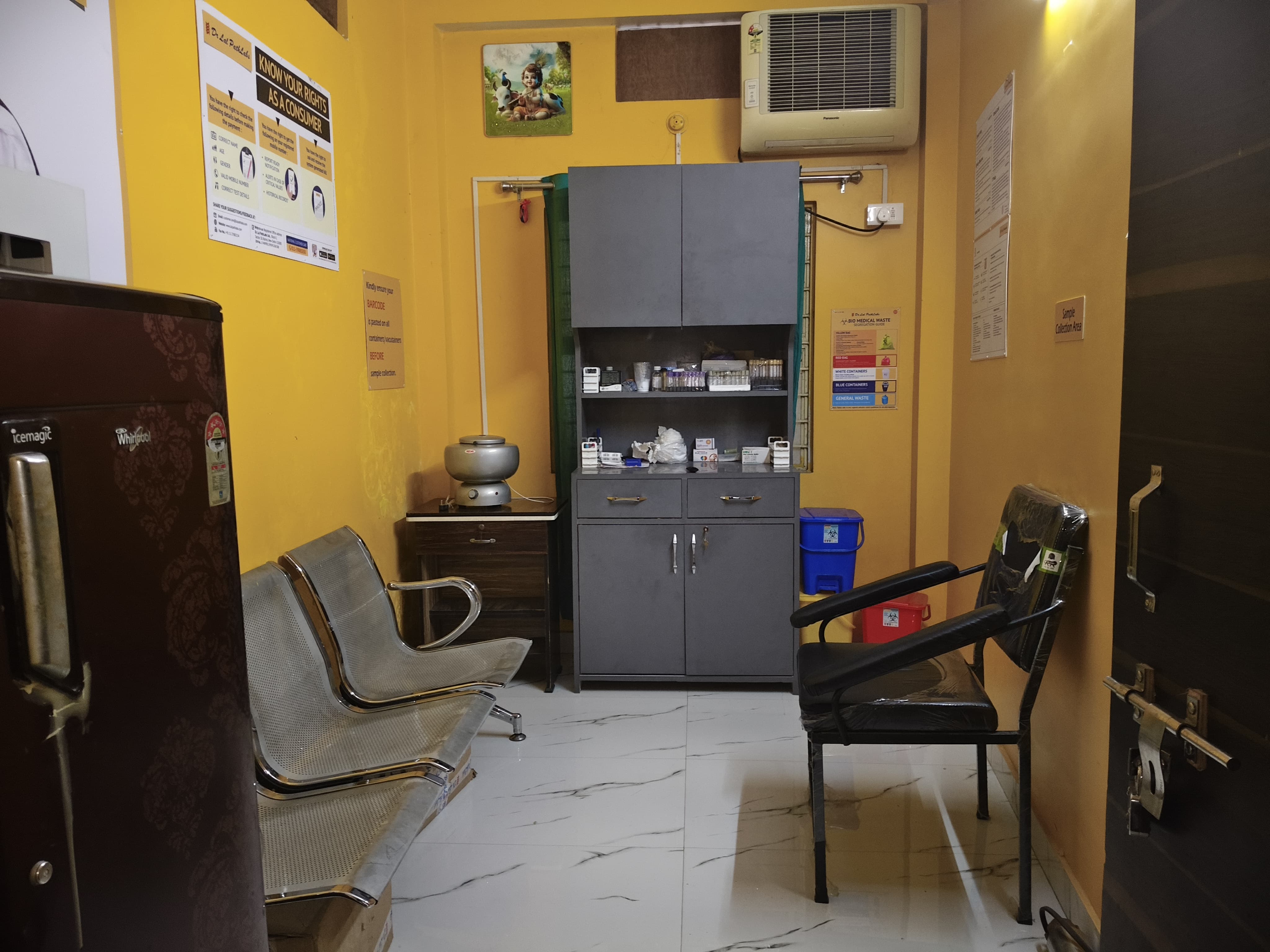 Sample collection and diagnostics area